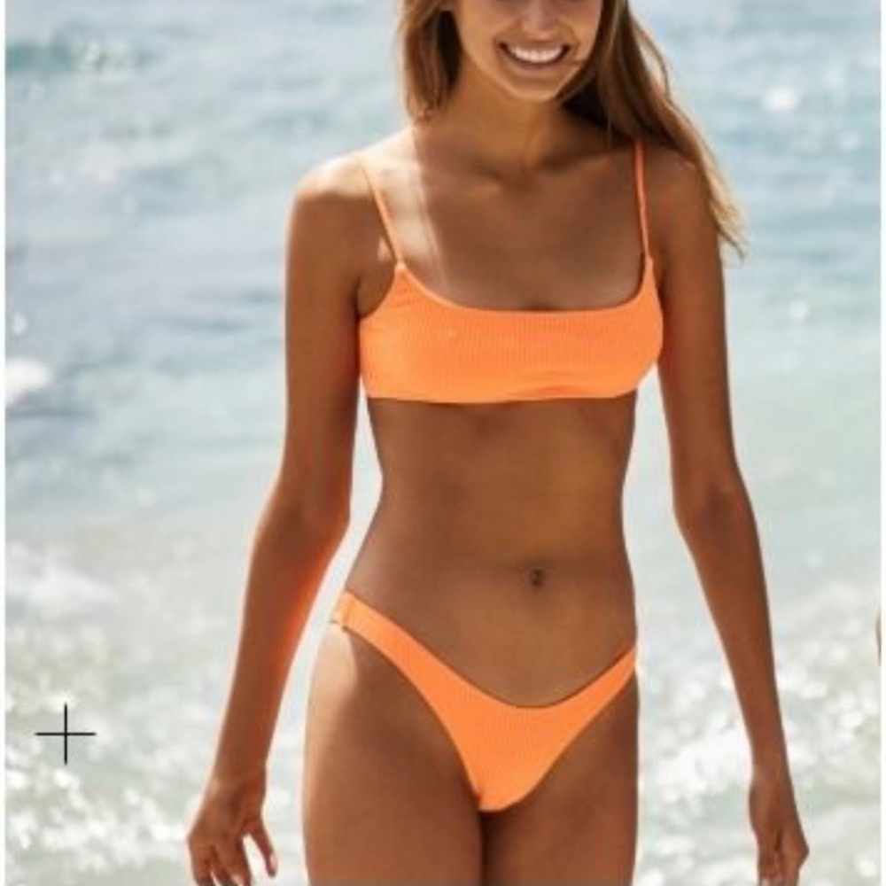TRIANGL bright orange bikini